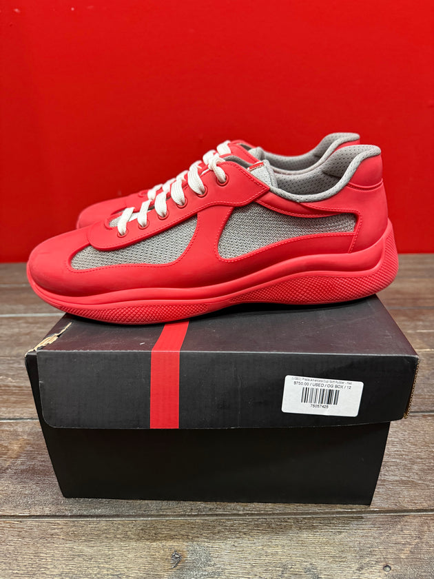 (USED) Prada America's Cup Soft Rubber Red - Sz 12