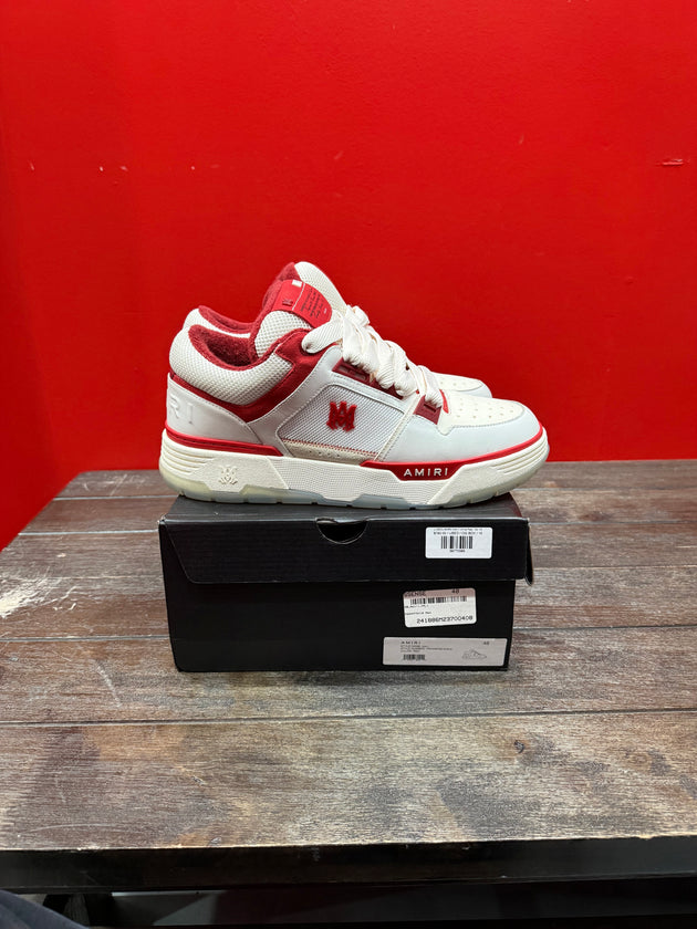 (USED) AMIRI MA-1 White Red - Sz 15