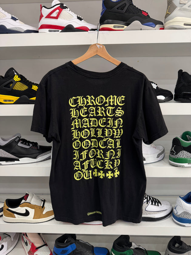 (USED) Chrome Hearts Made In Hollywood T-shirt Black