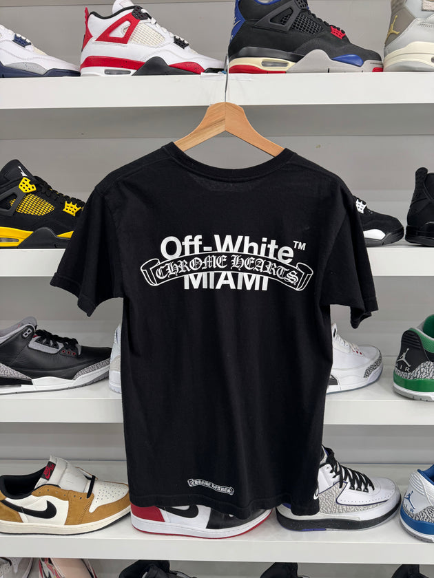 (USED) OFF-WHITE x Chrome Hearts Miami Tee