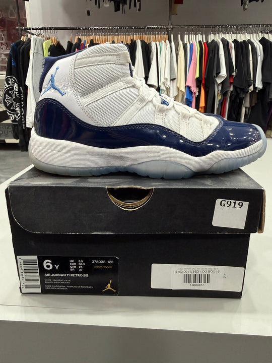 (USED) Jordan 11 Retro UNC Win Like 82 (GS) - Sz 6