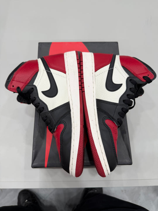 (USED) Jordan 1 Retro High Bred Toe (GS) - Sz 5.5