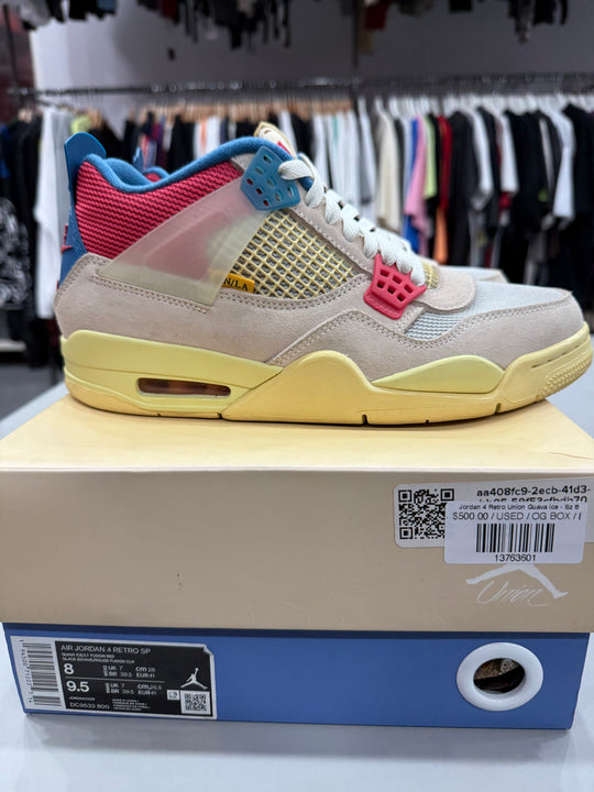 (USED) Jordan 4 Retro Union Guava Ice - Sz 8