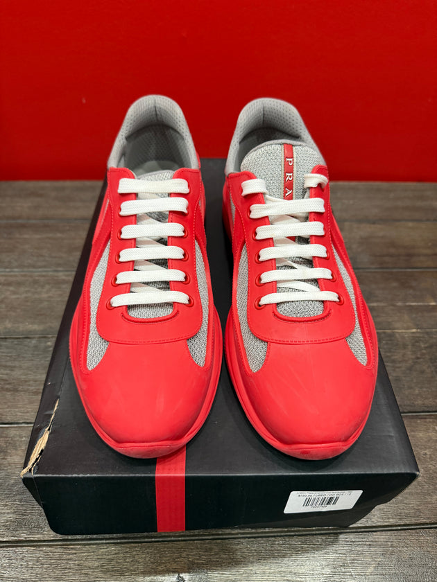 (USED) Prada America's Cup Soft Rubber Red - Sz 12