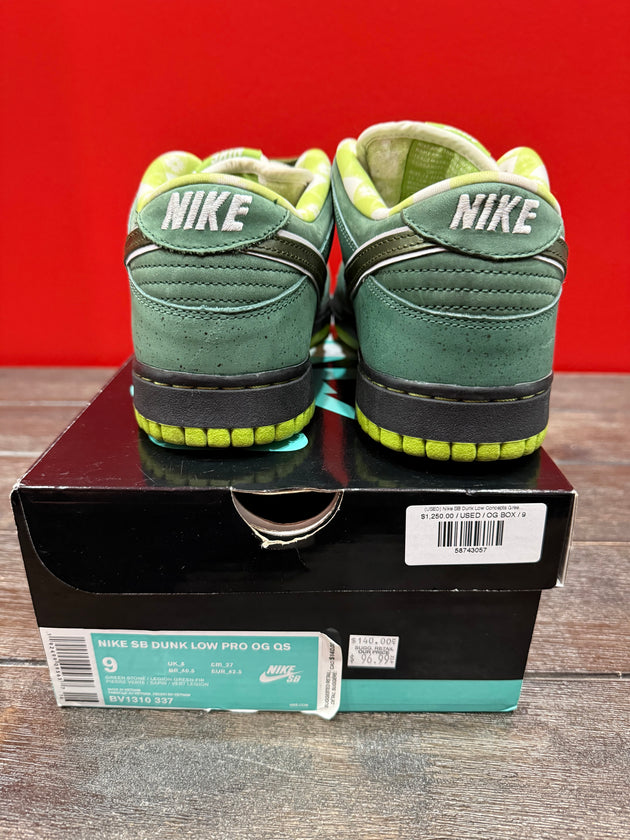 (USED) Nike SB Dunk Low Concepts Green Lobster - Sz 9