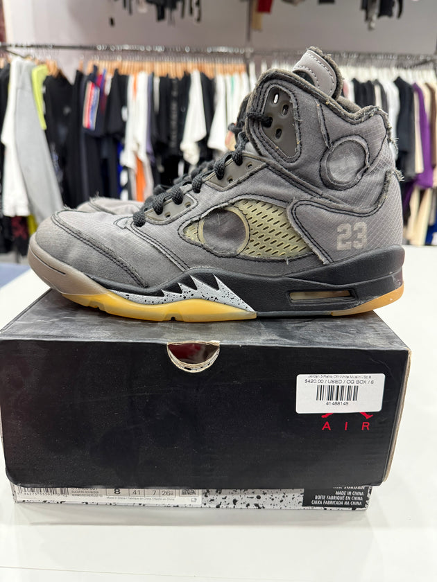 (USED) Jordan 5 Retro Off-White Muslin - Sz 8