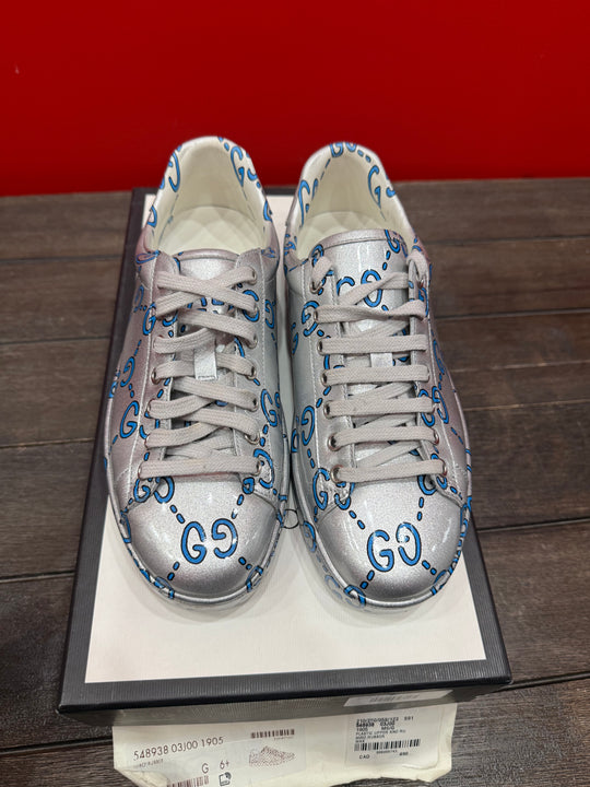 (USED) Gucci Ace Low GG Monogram - Sz 7