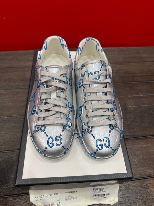 (USED) Gucci Ace Low GG Monogram - Sz 7