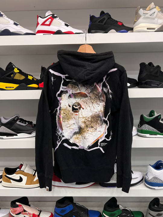 (USED)  BAPE Metal Pullover Hoodie Black