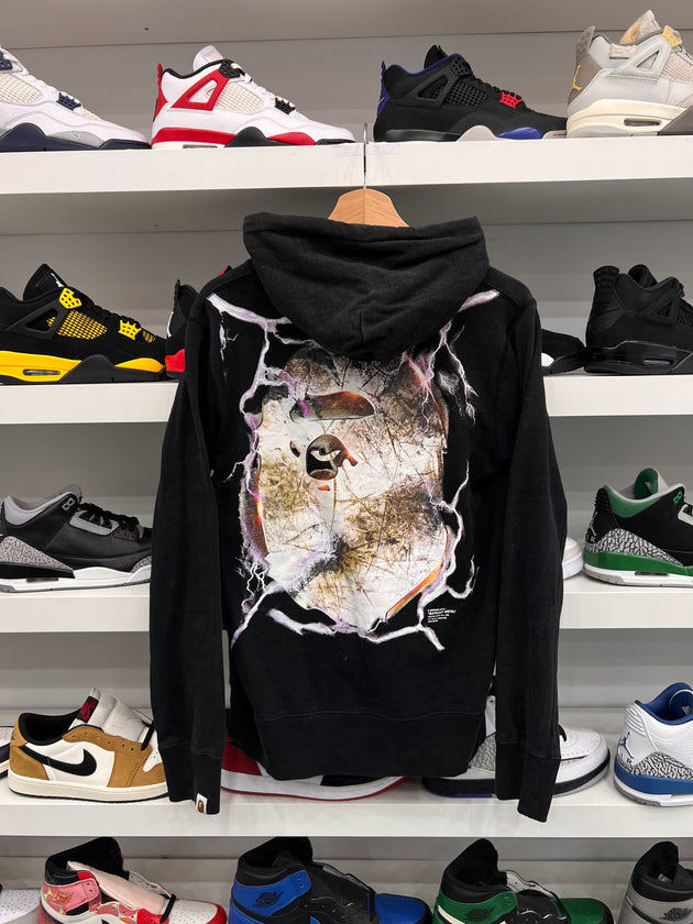 (USED)  BAPE Metal Pullover Hoodie Black