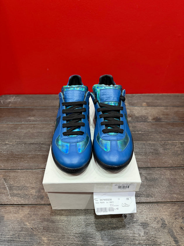 (USED) Maison Margiela Gats Blue Iridescent - Sz 9