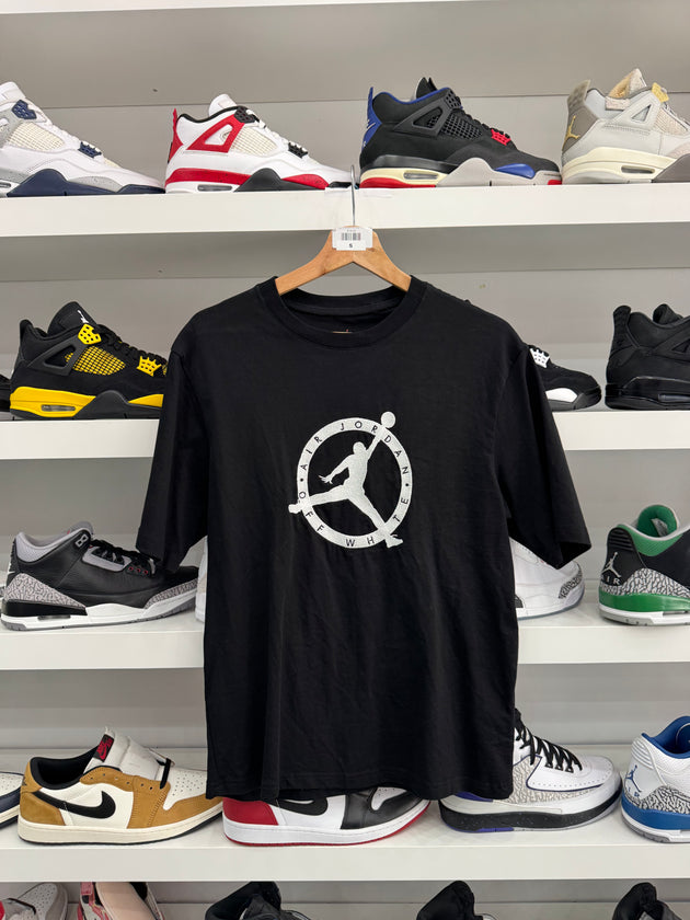 (USED) Air Jordan x Off-White MJ T-Shirt 'Black/White/Forest Green'