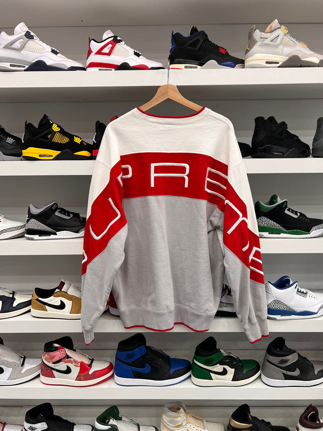 (USED)Supreme Stretch Crewneck White