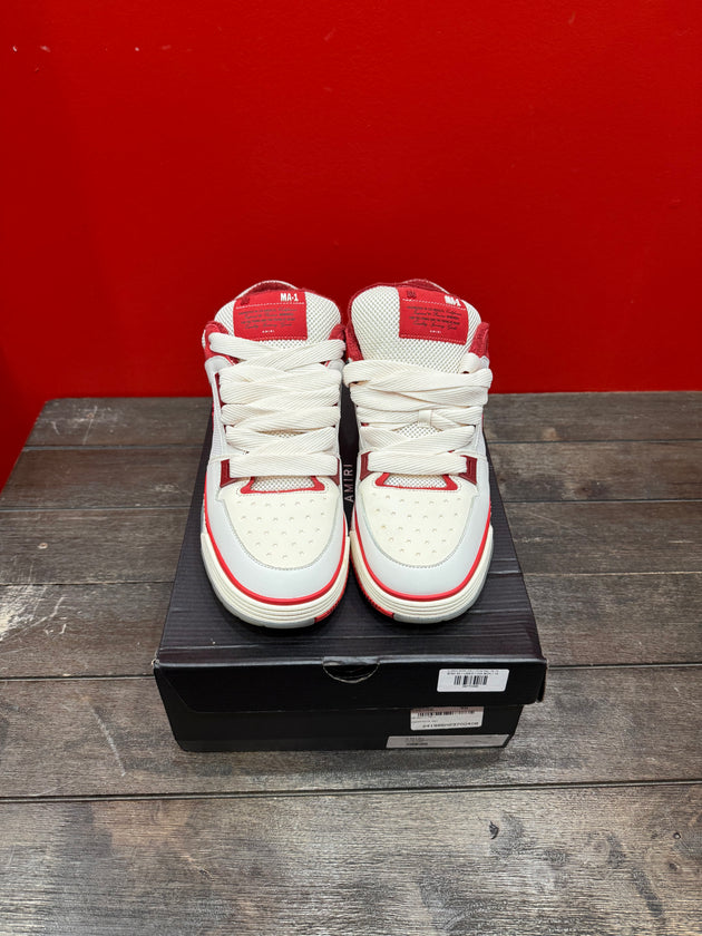 (USED) AMIRI MA-1 White Red - Sz 15