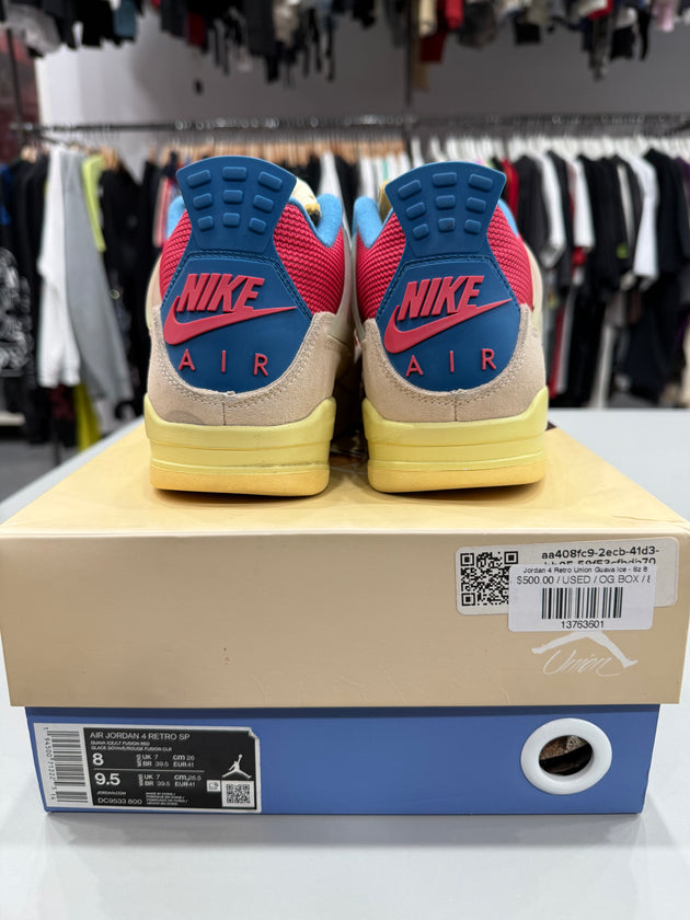 (USED) Jordan 4 Retro Union Guava Ice - Sz 8