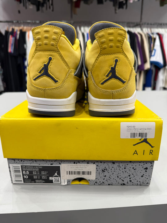 (USED) Jordan 4 Retro Lightning (2021) - Sz 8.5