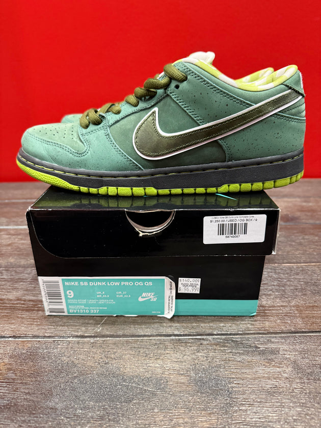 (USED) Nike SB Dunk Low Concepts Green Lobster - Sz 9