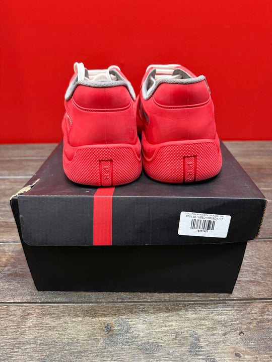 (USED) Prada America's Cup Soft Rubber Red - Sz 12