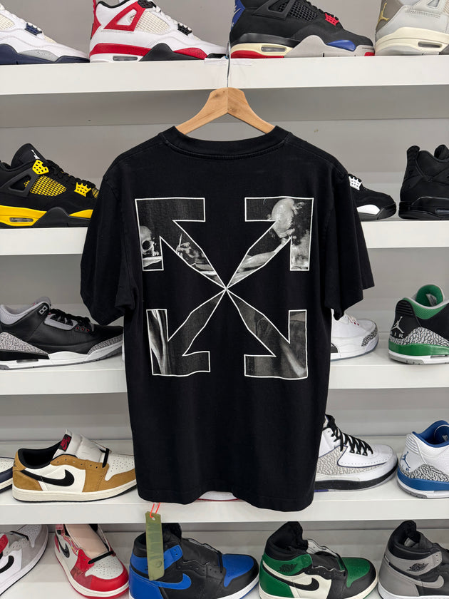(USED) Off-White Caravag Arrow Over Short-Sleeve Tee 'Black' (2)