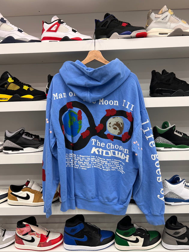 (USED) Kid Cudi CPFM For MOTM III Life Goes By Hoodie Blue