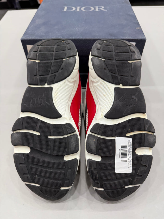 (USED) Dior B22 White Red - Sz 6