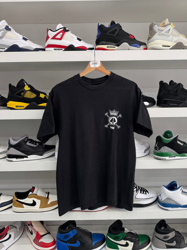 (USED) Stussy Pirate King Logo T-Shirt Black