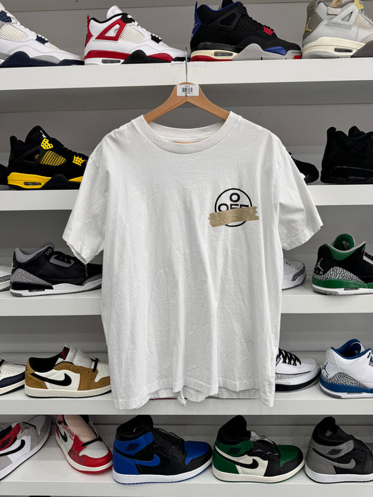 (USED) OFF-WHITE Oversized Fit Tape Arrows T-shirt White