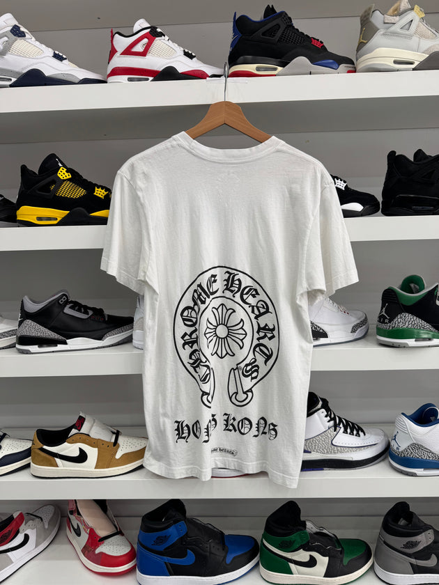 (USED) Chrome Hearts Hong Kong Horseshoe Exclusive Tee White