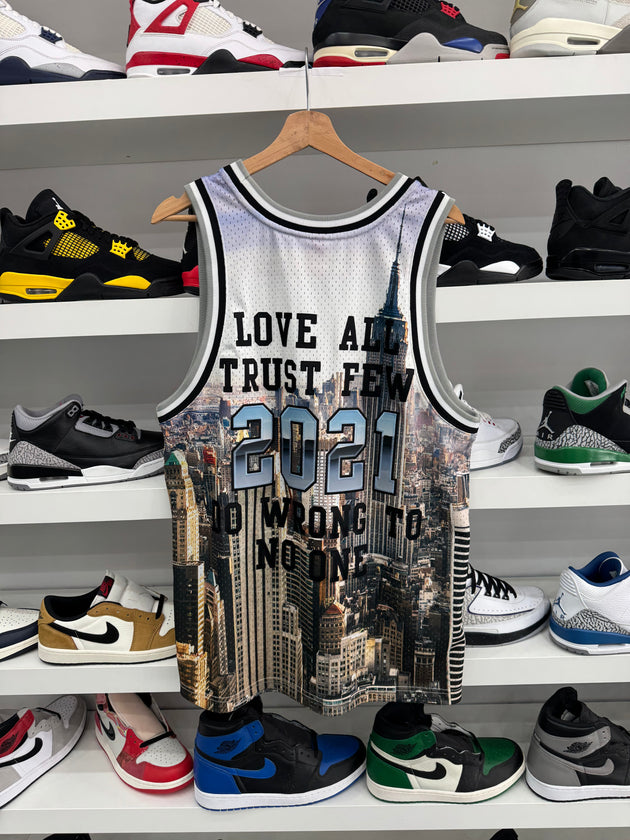 (USED) Supreme x Mitchell And Ness Basketball Jersey 'Skyline'