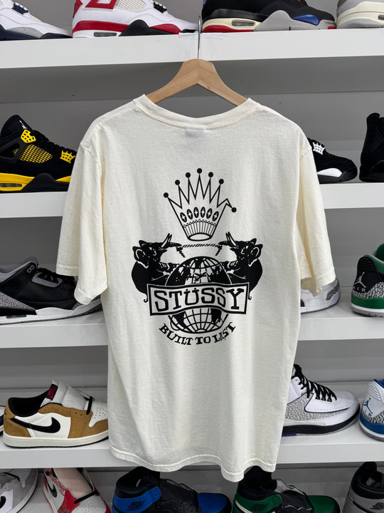 (USED) Stussy Built To Last Pigment Dyed Tee Natural