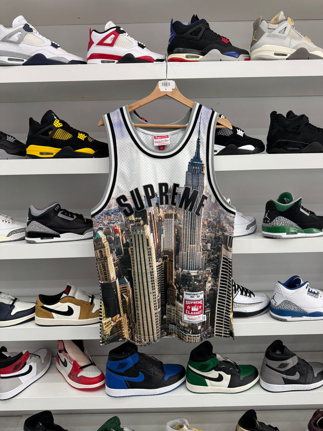 (USED) Supreme x Mitchell And Ness Basketball Jersey 'Skyline'