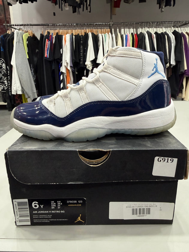 (USED) Jordan 11 Retro UNC Win Like 82 (GS) - Sz 6