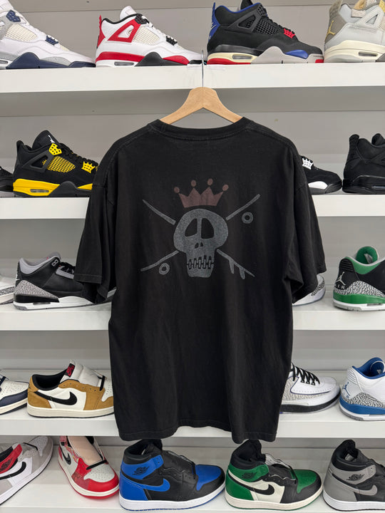 (USED) Stussy Pirate Logo T-Shirt Garment Dye Black