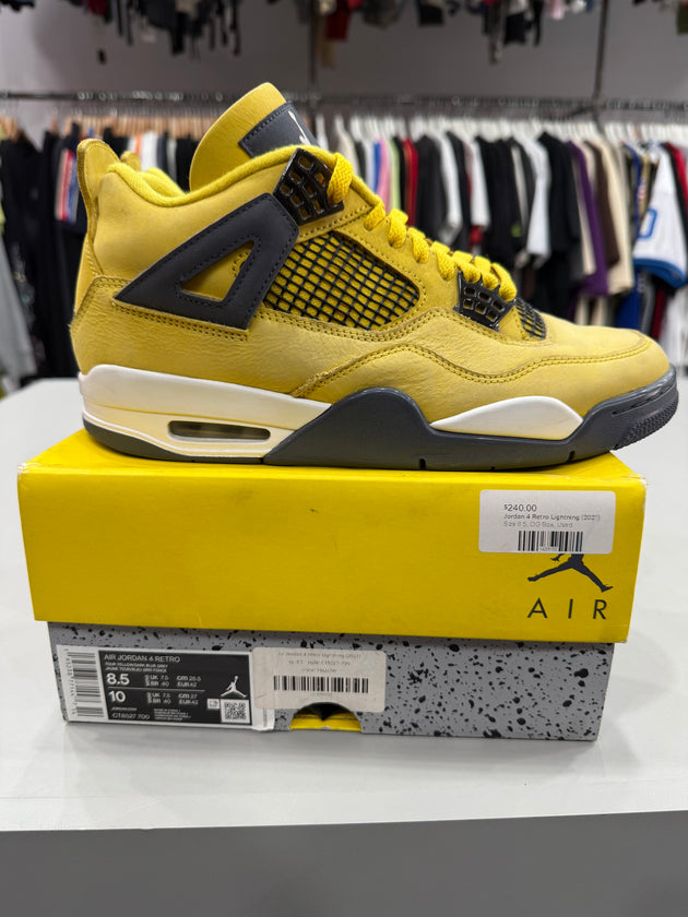(USED) Jordan 4 Retro Lightning (2021) - Sz 8.5