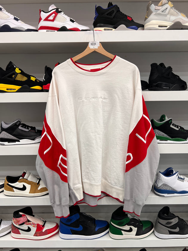 (USED)Supreme Stretch Crewneck White
