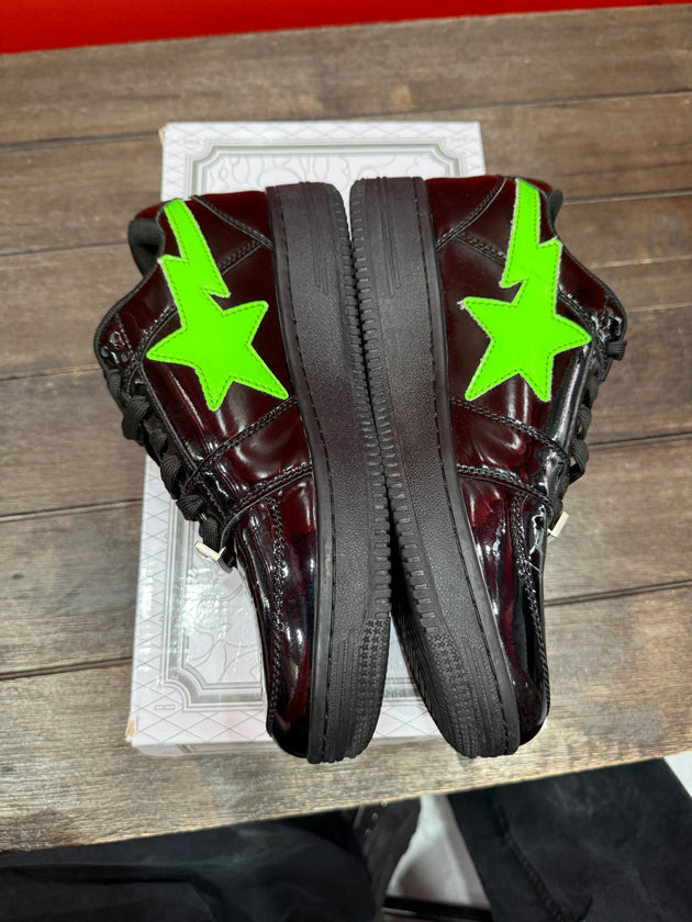 (USED) A Bathing Ape Bape Sta Low Weeknd XO Black - Sz 9