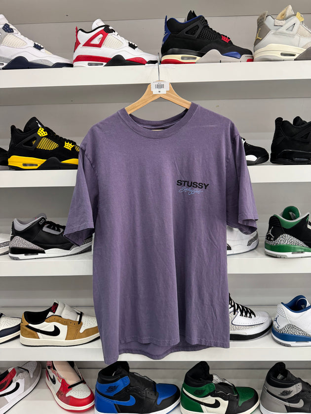 (USED) Stussy Surf Club Tee Pigment Dyed 'Grape'