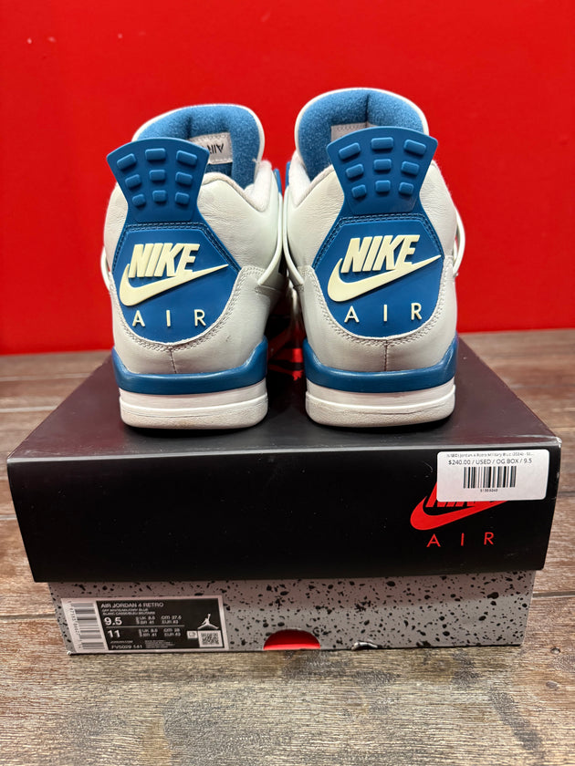 (USED) Jordan 4 Retro Military Blue (2024) - Sz 9.5