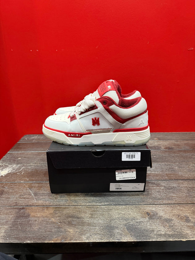(USED) AMIRI MA-1 White Red - Sz 15