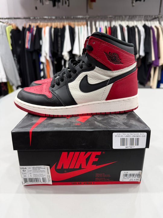 (USED) Jordan 1 Retro High Bred Toe (GS) - Sz 5.5