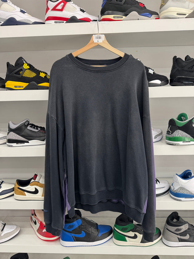 (USED) Kapital 2 Tone Big Fleece Sweatshirt Purple