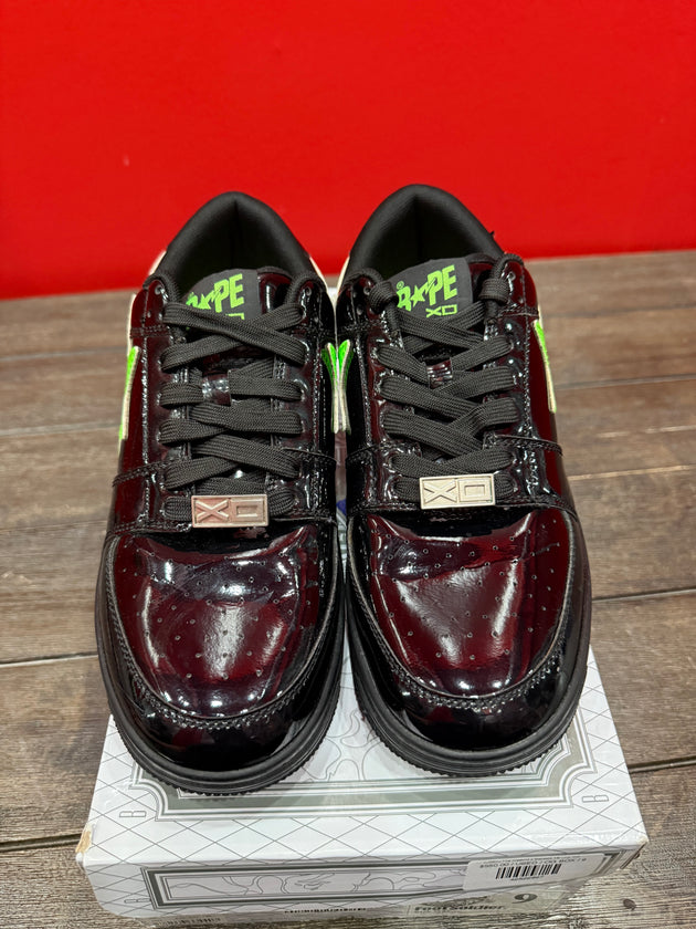 (USED) A Bathing Ape Bape Sta Low Weeknd XO Black - Sz 9