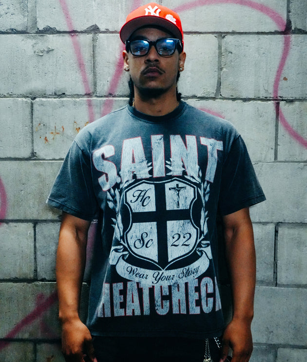 Heatcheck Saint T-Shirt Ash Black