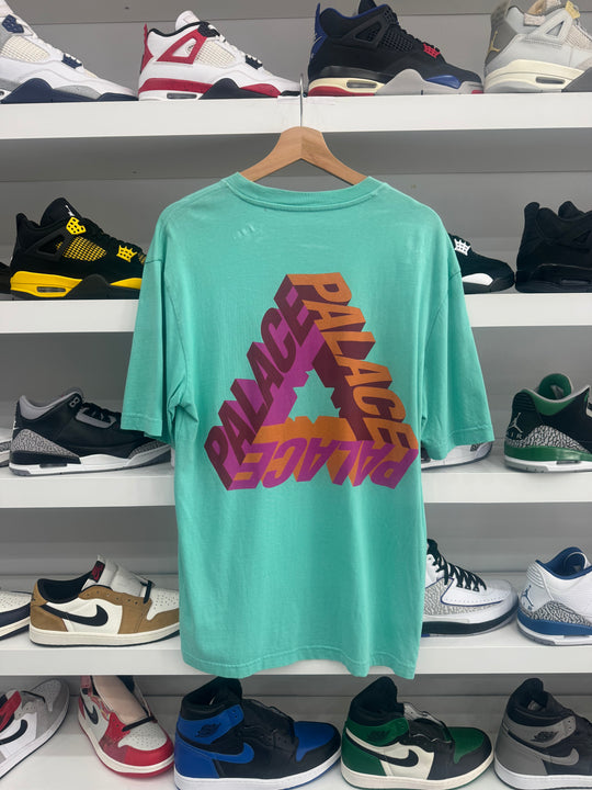 (USED) Palace Tri-Logo Teal Tee