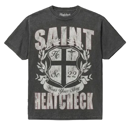 Heatcheck Saint T-Shirt Ash Black