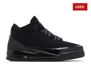 (USED) Jordan 3 Retro Black Cat (2025) (GS) - Sz 6