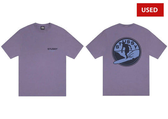 (USED) Stussy Surf Club Tee Pigment Dyed 'Grape'