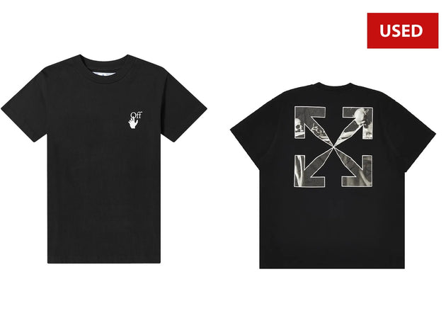 (USED) Off-White Caravag Arrow Over Short-Sleeve Tee 'Black' (2)