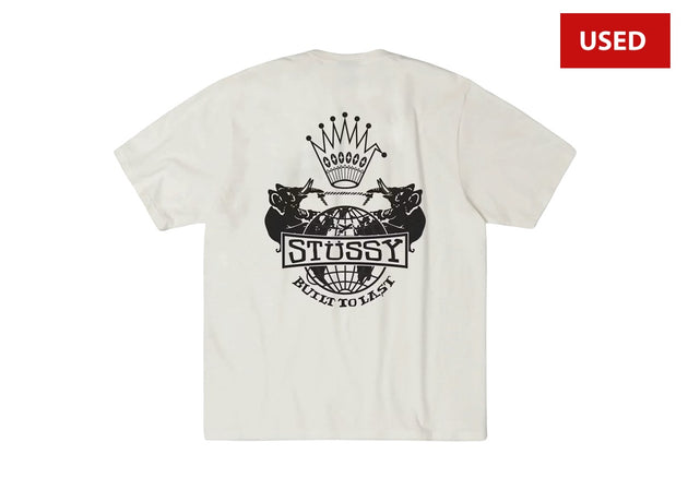 (USED) Stussy Built To Last Pigment Dyed Tee Natural