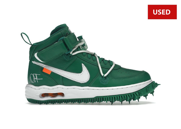 (USED) Nike Air Force 1 Mid Off-White Pine Green - Sz 7.5